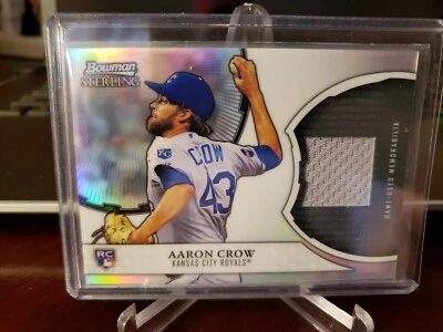 2011 Bowman Sterling Refractor Relics Aaron Crow #RRR-AC Rookie - Image 1 of 3