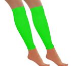 Neon Green Accessories Tutu Legwarmers Gloves Beads Adults 80s Fancy Dress Set