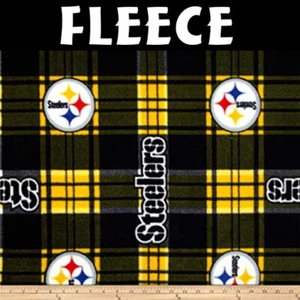 NFL Pittsburgh Steelers Plaid 6395-D Fleece Fabric by the Yard - Picture 1 of 3