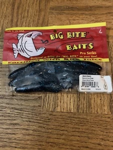 Big Bite Baits Swimming Craw Black Blue Flake - Picture 1 of 6