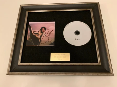 PERSONALLY SIGNED/AUTOGRAPHED SELENA GOMEZ - RARE FRAMED CD PRESENTATION Cover