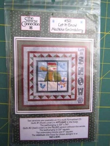 The Stitch Connection "Let It Snow" Machine Embroidery Design CD - Picture 1 of 2