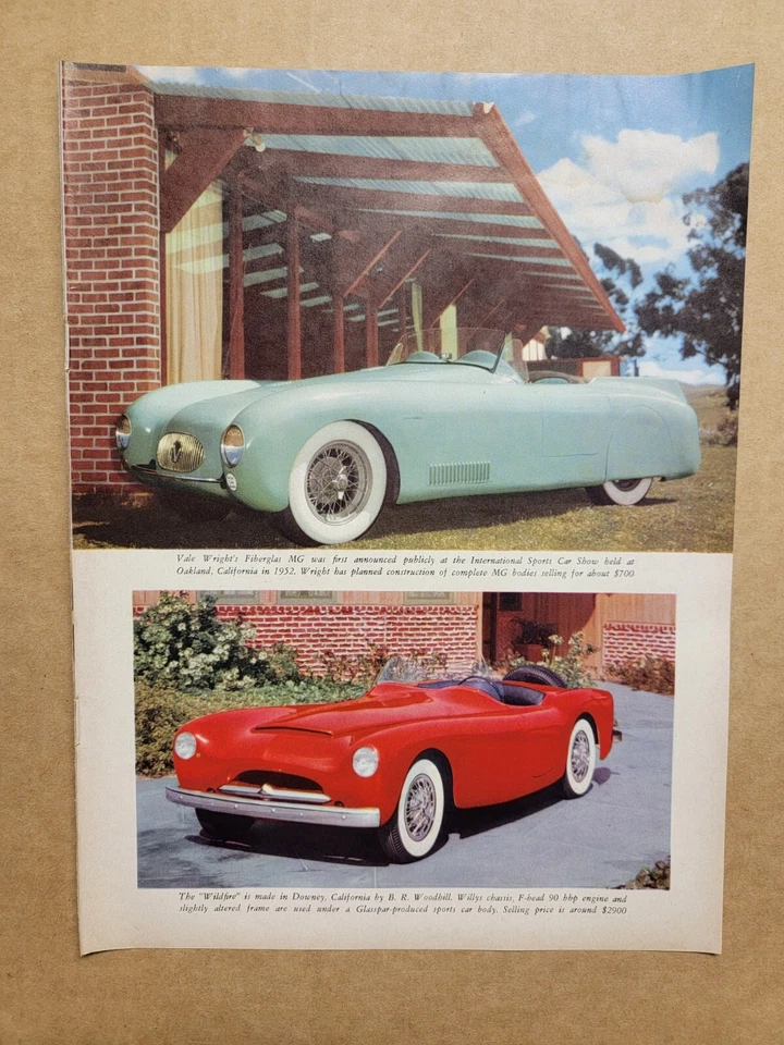 老式原版 1953 年野火 BR Woodhill Willys 打印广告 罕见 — 第 1/1 张图片