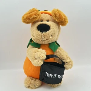 Peluche animado de 10 pulgadas de Halloween calabaza perro cantando tenemos el trato Go-Go's - Imagen 1 de 12