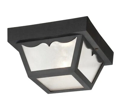 ACCLAIM LIGHTING Acclaim OutdoorLighting Porch Black P4901BK Builders 10" Square Non Corrosive