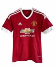Adidas Manchester United Climacool 2015 -2016 Home Football Shirt S Mufc Red Vgc