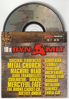 ✪ ROCK HARD DYNAMIT #17/1999 METAL-MAGAZIN BEILAGE CD-SAMPLER NEUW. TOP NM-VG+ - Bild 1 von 3
