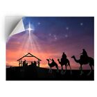 1 x Vinyl Sticker A4 - Christmas Nativity Scene Jesus Shepherds #44601