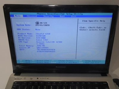Notebook Lenovo IdeaPad U350 con memoria senza batteria HDD e alimentatore si... - Immagine 1 di 4