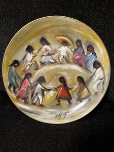 De Grazia Sammelteller " Los Ninos " Kinder der Welt signiert 4/500 mit Karton - Bild 1 von 8