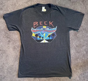 Beck Soaring Owl Morning Phase Tour 2015 T-Shirt Sz M Gray Rock Music - Picture 1 of 6