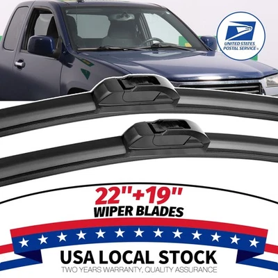 Juego de limpiaparabrisas delantero de 22"+19" OEM para Chevrolet Colorado 2004-09 Foto 1 de 4