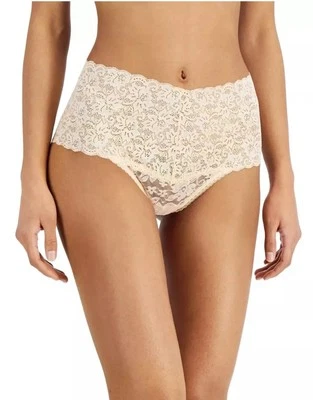 I.N.C. Tanga Cintura Alta Encaje Almendra Latte Desnudo Talla S Color Marys Rose Foto 1 de 3