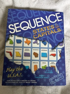 Sequence States & Capitals Board Game COMPLETE 2006 Jax Games Great Condition - Image 1 of 4