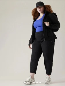 Neu mit Etikett ** Athleta Trekkie North Jogginghose ** Übergröße 26 ** schwarz ** 89 $ - Bild 1 von 4