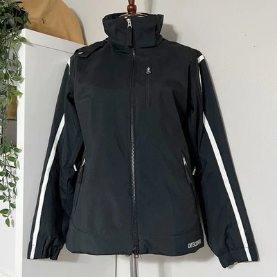 Descente Women's Black White Paddy Long Sleeves Full Zip Ski Jacket Size 8 - Image 1 of 4