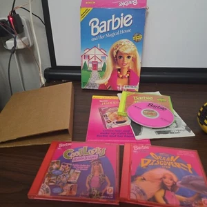 Barbie And Her Magical House - Mac 1994 VERY RARE - Game, Box & Manuals + Extras - Picture 1 of 6