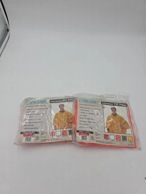 pro rainer Light Weight PVC Poncho 52” X 80” Blaze Orange 2 Pack - Image 1 of 3