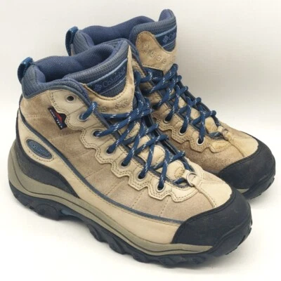 Botas de senderismo Columbia Frost Burner para mujer 7,5 cuero gamuza tostado azul ThermoLite Foto 1 de 4
