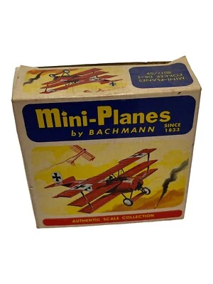 Bachmann Mini Planes Fokker DR-1 8017/59 Toy Ornament  Biplane Red Baron NEW - Image 1 of 3
