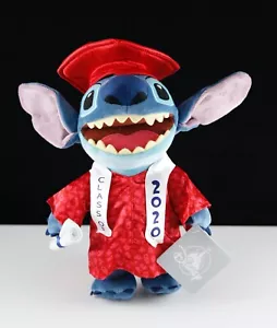 New Disney Parks Stitch 2020 Graduation Cap & Gown 11" Plush Doll - Picture 1 of 4