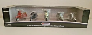 Maisto Vespa 1:18 Motorcycle Collection Rare Set Diecast Kid Connection - Picture 1 of 11