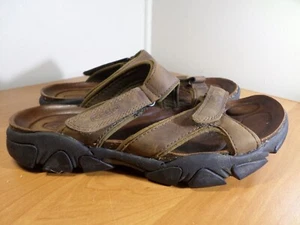 Keen Women's Size 7.5 Slide Sandals Brown Leather - Fast Shipping - Picture 1 of 7