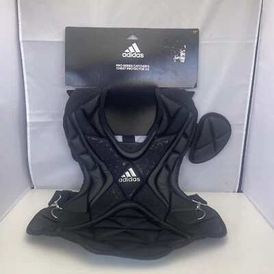 Adidas Performance Pro 2.0 Catchers Pecho Negro Protector Béisbol Hombres 17" NUEVO Foto 1 de 4