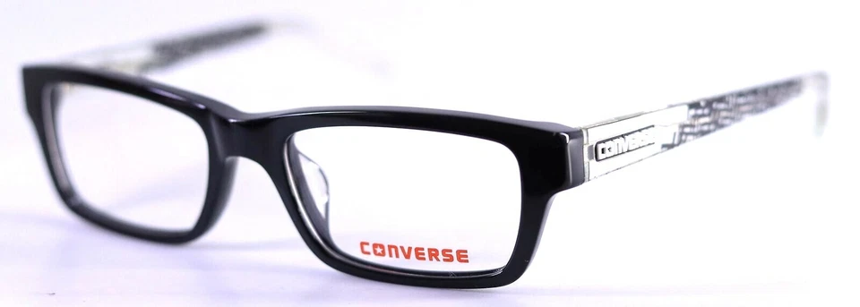 CONVERSE A079 Black Rectangular Kids Eyeglasses Frames 47-16-130 CASE