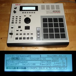 Akai MPC 2000 w/Custom White LEDs & Black PADs Max RAM Sample & Boot Disks - Picture 1 of 13