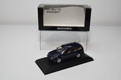B38 1:43 MINICHAMPS 430 058210 VW VOLKSWAGEN BORA VARIANTE 1999 BLU MIB - Immagine 1 di 4