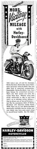 8 1942 & 1943 Harley Davidson Motorcycle Ads 1/3/2025a - Picture 1 of 8