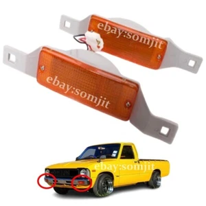 Luz de lámpara de señal de giro ámbar para parachoques delantero para camioneta Toyota Hilux LN/RN40 81-84. - Imagen 1 de 9