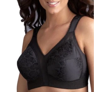 Playtex Women 18 Hour Original Comfort Strap Wirefree Bra Black Size 38C - Picture 1 of 1