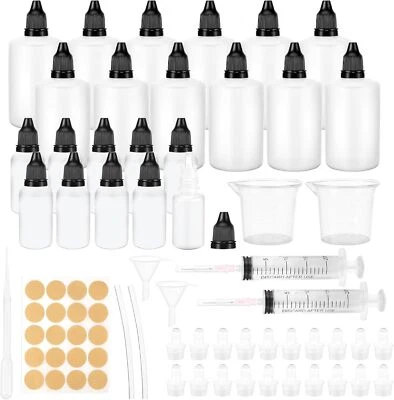 Bearrerp Tropfflasche 32 Stk Liquid Flaschen12x100ml+10x10ml Dropper Bottle