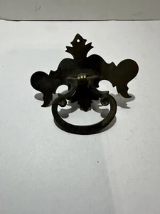 Vintage Brass Backing Metal Handle Drawer Pull - Dresser- Cabinet - Furniture BQ - Picture 1 of 4