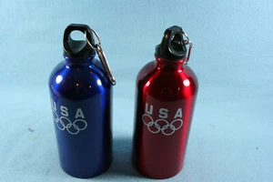Team USA Olympia Metall Trinkflaschen 2er Set rot & blau - Bild 1 von 5