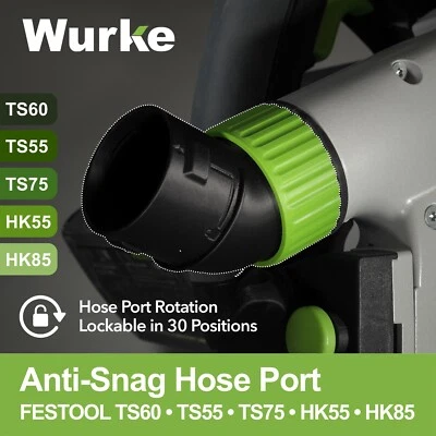 Puerto de manguera sin enganches con posiciones fijables Sierra de oruga Festool TS55 TS60 TS75 HK55 Foto 1 de 4