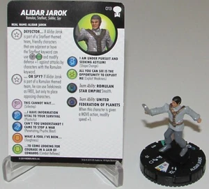ALIDAR JAROK 013 Star Trek TNG To Boldly Go HeroClix Away Team - Imagen 1 de 2