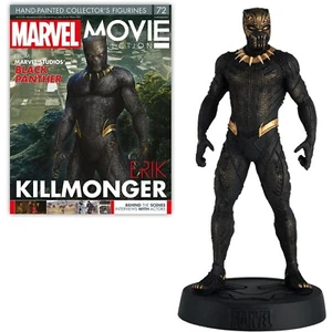 #72 PANTHER KILLMONGER Eaglemoss Marvel Movie Figurine Collection - Picture 1 of 10