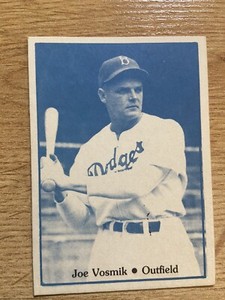 1973 TCMA 1941 Brooklyn Dodgers Joe Vosmik