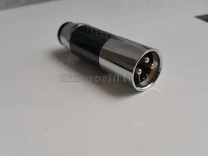 1x Hifi Kohlefaser Silber Rhodium XLR 3polig Stecker Stecker Audio Stecker - Bild 1 von 4