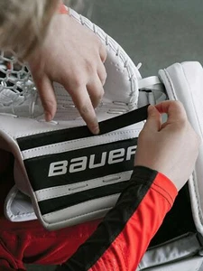 Bauer GSX Goalie Pad Graphic Kit! Pads White Black Red Blue Padskinz Stickers - Picture 1 of 7
