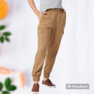 Serra Retreat Jogger Women’s Tan 12/32 Joie Rucker Pants Cargo Sycamore Hi-Rise - Picture 1 of 13