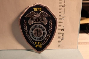 police patch HIGHLANDS POLICE NORTH CAROLINA 1875 - Picture 1 of 1