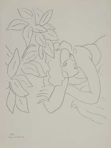 Henri MATISSE : Sieste en bordure de forêt, Lithographie signée - Picture 1 of 5