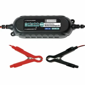 LODCHAMP 6V/12V-1A Intelligentes Batterieladegerät 12V KFZ Batterie Ladegerät - Bild 1 von 3