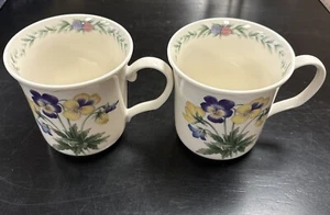 noritake conservatory Set Of 2 Coffee Cups # 7915 - Picture 1 of 8