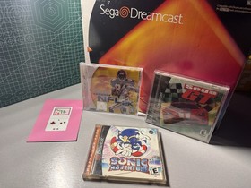 SEGA Dreamcast HKT-3020 NTSC-U OEM Tested Console Bundle Sonic Adventure VMU