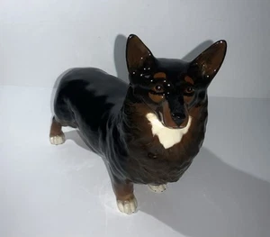 Rare Beswick Pembroke Welsh Corgi “Black Prince” #12999A Figurine Mint” - Picture 1 of 8